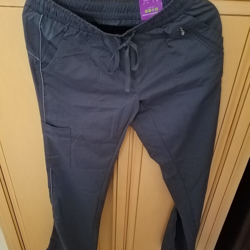 Healing Hands Purple Label Scrubs Women's Pants, Color Pewter, Size S
